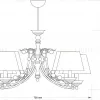 Подвесная люстра Kutek Casamia Abazur CAS-ZW-8(P/A) CAS-ZW-8(P/A) - 2