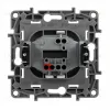 Выключатель кнопочный одноклавишный Legrand Etika 6A 250V антрацит 672614 672614 - 3