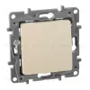 Выключатель кнопочный одноклавишный Legrand Etika 6A 250V слоновая кость 672314 672314 - 1