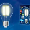 Лампа светодиодная филаментная (UL-00004869) Uniel E27 15W 4000K прозрачная LED-A70-15W/4000K/E27/CL PLS02WH LED-A70-15W/4000K/E27/CL PLS02WH картон - 2