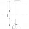 Подвесной светодиодный светильник Maytoni Cometa MOD055PL-L12G3K MOD055PL-L12G3K - 13