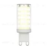 Лампа светодиодная (UL-00006488) Uniel G9 9W 3000K прозрачная LED-JCD-9W/3000K/G9/CL GLZ09TR LED-JCD-9W/3000K/G9/CL GLZ09TR картон - 1