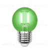 Лампа светодиодная филаментная (UL-00002988) Uniel E27 5W зеленый LED-G45-5W/GREEN/E27 GLA02GR LED-G45-5W/GREEN/E27 GLA02GR картон - 1