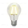 Лампа светодиодная филаментная (UL-00002212) Uniel E27 8W 4000K прозрачная LED-A60-8W/NW/E27/CL GLA01TR LED-A60-8W/NW/E27/CL GLA01TR картон - 1