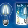 Лампа светодиодная филаментная (UL-00003763) Uniel E40 40W 6500K прозрачная LED-ED90-40W/DW/E40/CL GLP05TR LED-ED90-40W/DW/E40/CL GLP05TR - 2