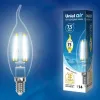 Лампа светодиодная филаментная (UL-00003255) Uniel E27 7,5W 4000K прозрачная LED-G45-7,5W/NW/E27/CL GLA01TR LED-G45-7,5W/NW/E27/CL GLA01TR картон - 2