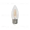 Лампа светодиодная филаментная (UL-00005163) Uniel E27 9W 4000K прозрачная LED-C35-9W/4000K/E27/CL PLS02WH LED-C35-9W/4000K/E27/CL PLS02WH картон - 1