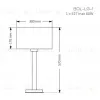 Настольная лампа Kutek Mood Bolt BOL-LG-1 (N) BOL-LG-1(N) - 2