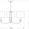 Подвесная люстра Kutek Decor Abazur DEC-ZW-3 (P/A) DEC-ZW-3(P/A) - 2