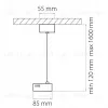 Питание подвесное Lightstar Track 1 gray 502199 502199 - 2