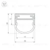 Профиль Arlight ARH-WIDE-B-H20-2000 ANOD 016188 016188 - 2