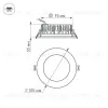 Встраиваемый светодиодный светильник Arlight LTD-105WH-Frost-9W Warm White 021067 021067 - 6