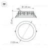 Встраиваемый светодиодный светильник Arlight LTD-220WH-Frost-30W Warm White 021070 021070 - 6