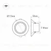 Встраиваемый светодиодный светильник Arlight LTD-80WH 9W Warm White 018043 018043 - 4