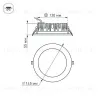 Встраиваемый светодиодный светильник Arlight LTD-145WH-Frost-16W Day White 021494 021494 - 6