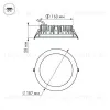 Встраиваемый светодиодный светильник Arlight LTD-187WH-Frost-21W Warm White 021069 021069 - 7