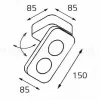 Накладной светильник ITALLINE 62AC21 WHITE 62AC21 WHITE - 2