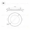 Встраиваемый светодиодный светильник Arlight DL-120M-9W Day White 020106 020106 - 8