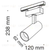 Трековый светильник Maytoni Track lamps TR019-2-15W3K-B TR019-2-15W3K-B - 3