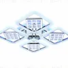 Потолочная светодиодная люстра Ambrella Light Acrylica Ice FA288 FA288 - 3