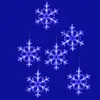 Светодиодная гирлянда Uniel занавес Снежинки-1 (UL-00007336) синий ULD-E1503-072/DTA Blue IP20 Snowflakes-3 ULD-E1503-072/DTA Blue IP20 Snowflakes-3 - 3