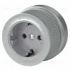 Розетка Werkel с заземлением Ретро матовый хром WL19-10-01 4690389143434 4690389143434 - 1