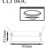 Встраиваемый светильник Crystal Lux CLT 043C BL CLT 043C BL - 3