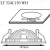 Встраиваемый светодиодный светильник Crystal Lux CLT 524C150 WH CLT 524C150 WH - 3