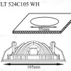 Встраиваемый светодиодный светильник Crystal Lux CLT 524C105 WH CLT 524C105 WH - 3