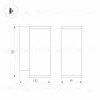 Уличный настенный светодиодный светильник Arlight LGD-Forma-Wall-R90-12W Warm3000 029976 029976 - 9