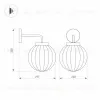 Уличный настенный светодиодный светильник Arlight LGD-Pearl-Wall-7W Warm3000 029973 029973 - 4