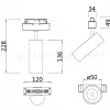 Трековый светильник Maytoni Focus LED TR019-2-10W4K-W TR019-2-10W4K-W - 4