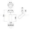 Трековый светильник Maytoni Focus LED  TR019-2-15W4K-W TR019-2-15W4K-W - 3