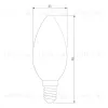 Лампа светодиодная филаментная Elektrostandard BLE1409 E14 9W 3300K прозрачная 4690389150678 4690389150678 - 3