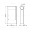 Уличный светодиодный светильник Arlight LGD-Path-Frame-Rotary-H300G-6W Warm3000 020397(1) 020397(1) - 2
