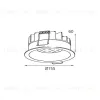 Встраиваемый светодиодный светильник Italline IT06-6013 white 4000K IT06-6013 white 4000K - 2