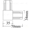 Коннектор L-образный Crystal Lux CLT 0.211 07 WH CLT 0.211 07 WH - 2