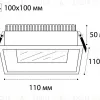 Встраиваемый светодиодный светильник Italline IT06-6019 white 4000K IT06-6019 white 4000K - 2