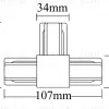 Коннектор T-образный Crystal Lux CLT 0.211 08 BL CLT 0.211 08 BL - 2