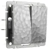 Выключатель Werkel Hammer двухклавишный серебряный W1220006 4690389162299 4690389162299 - 1