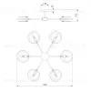 Потолочный светильник Eurosvet Gallo 70121/6 черный Smart a052341 70121/6 черный Smart - 5