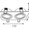 Встраиваемый светильник Italline M02-026021 white M02-026021 white - 2