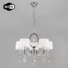 Подвесная люстра Eurosvet Madera 10127/5 хром/прозрачный хрусталь Strotskis Smart (10093/5) 10127/5 хром/прозрачный хрусталь Strotskis Smart (10093/5) - 1