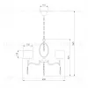 Подвесная люстра Eurosvet Madera 10127/5 хром/прозрачный хрусталь Strotskis Smart (10093/5) 10127/5 хром/прозрачный хрусталь Strotskis Smart (10093/5) - 6