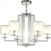 Подвесная люстра Crystal Lux Nicolas NICOLAS SP-PL6 NICKEL/WHITE NICOLAS SP-PL6 NICKEL/WHITE - 2