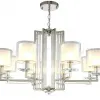 Подвесная люстра Crystal Lux Nicolas NICOLAS SP-PL8 NICKEL/WHITE NICOLAS SP-PL8 NICKEL/WHITE - 2