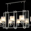 Подвесная люстра Crystal Lux Nicolas NICOLAS SP8 L1000 NICKEL/WHITE NICOLAS SP8 L1000 NICKEL/WHITE - 4