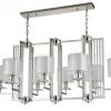 Подвесная люстра Crystal Lux Nicolas NICOLAS SP8 L1000 NICKEL/WHITE NICOLAS SP8 L1000 NICKEL/WHITE - 1