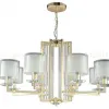 Подвесная люстра Crystal Lux Nicolas NICOLAS SP-PL8 GOLD/WHITE NICOLAS SP-PL8 GOLD/WHITE - 1