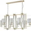 Подвесная люстра Crystal Lux Nicolas NICOLAS SP8 L1000 GOLD/WHITE NICOLAS SP8 L1000 GOLD/WHITE - 1